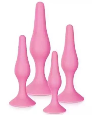 Conjunto de 4 plugs de prazer anal rosa - CC5700900050