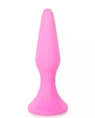 Plug anal com ventosa rosa de tamanho médio e base larga - CC5700402050