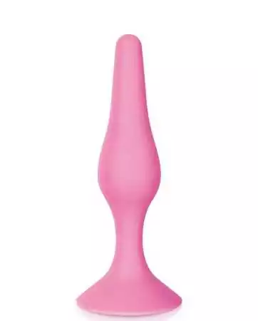 Pink medium-sized suction cup anal plug - CC5700892050
