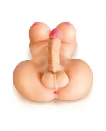 Busto realistico di un transessuale con seno e organo genitale in erezione - CC514102