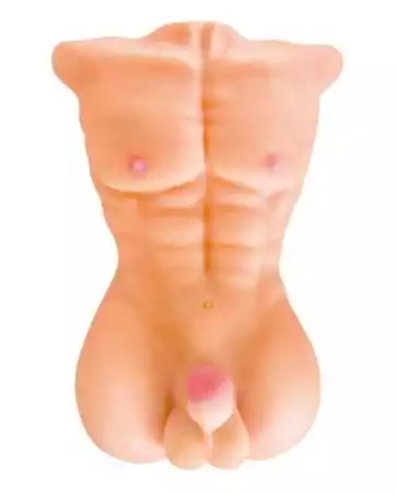 Busto realistico di uomo muscoloso con erezione - CC514101