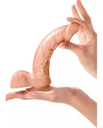 Gode réaliste grande longueur veiné avec testicules et ventouse 23cm - CC5141133194