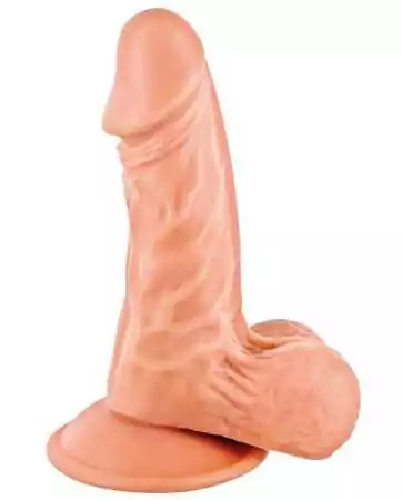 Realistic dildo with testicles and suction cup 13cm - CC514115