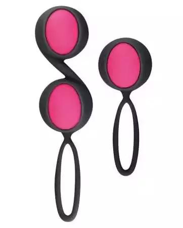 Conjunto de bolas de Geisha pretas e rosas com contas removíveis - CC5260020010