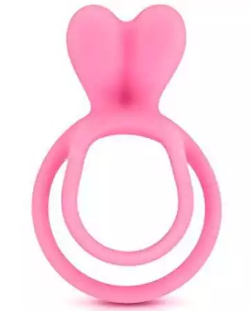 Doppio anello fallico rosa con stimolatore clitorideo - CC5710050050