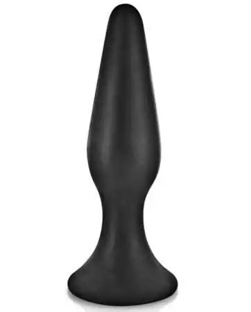 Black 15cm anal plug with suction cup - CC5700403010