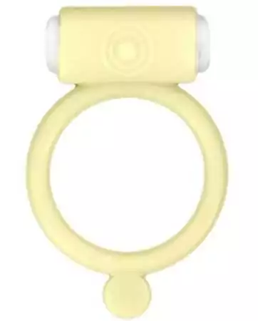 Anello fallico fosforescente giallo vibrante con stimolazione del clitoride - CC570028