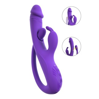 Vibro Rabbit avec tickler flexible - Sweet Smile