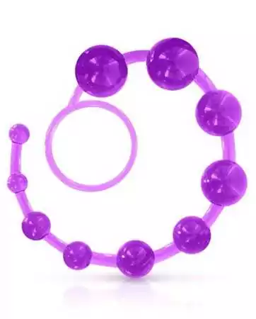 Flexibler violetter Anal-Perlenstrang - CC570032
