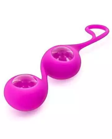 Geisha balls pink glass and silicone - CC571001