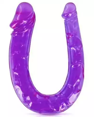 Double dong dildo flexível violeta 29.5cm - CC570045