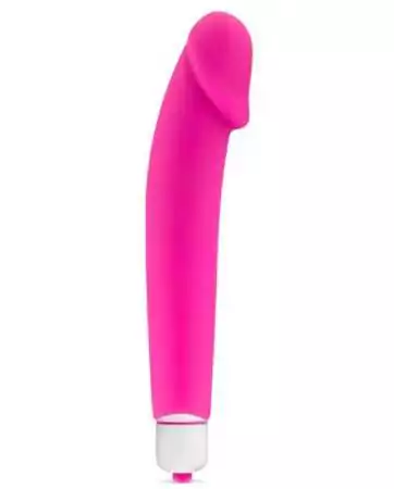 Massageador vibratório rosa realista de 7 velocidades em silicone liso - CC5740070050