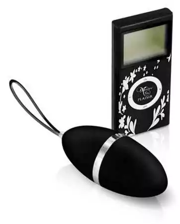 Uovo vibrante nero a 10 velocità con telecomando e schermo LCD - CC5720000010