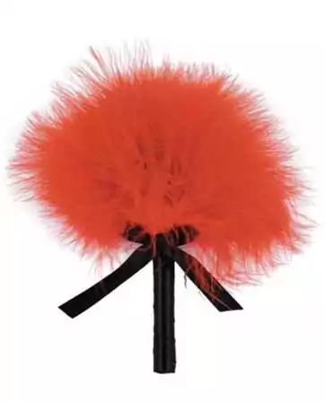 Red feather duster with satin bow - $100.50