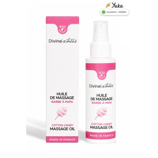 Huile de massage BIO barbe à papa - Divinextases