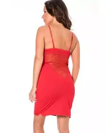Red Emilia Low-Cut Dress - LDR11RED