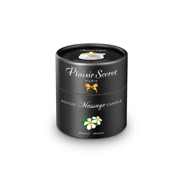 Bougie de massage gourmande Monoi - Plaisir secret