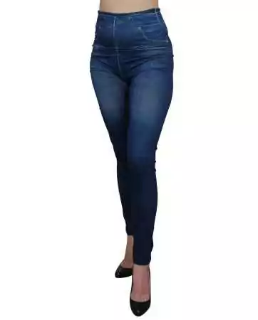 Calças justas azuis estilo jeans novas - FD1012
