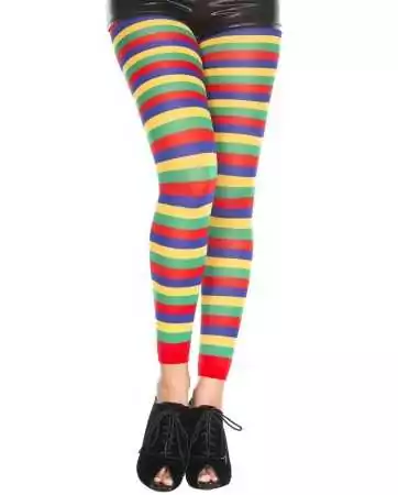 Colorful fantasy leggings with horizontal stripes - MH35008RAI