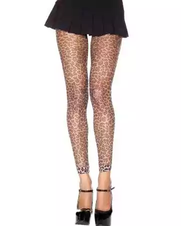 Leopard fishnet leggings - MH35822LEO