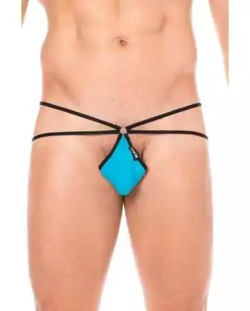 String Mini Blau mit sehr tiefem Ausschnitt - LM2099-02BLU