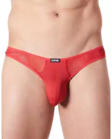 String rosso sexy con fina rete - LM805-57RED