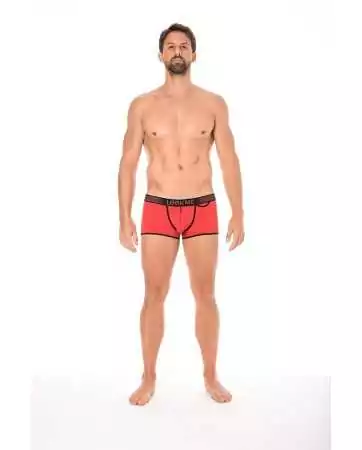 Mini-Pants rosso a vita alta con zip - LM2003-68RED