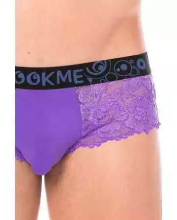 Mini-Pant violet in delicate lace - LM2006-68PUR