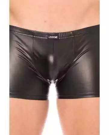 Faux leather boxer shorts - LM2008-67BLK