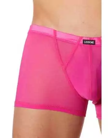 Boxer in very fine pink mesh - LM92-67MAG