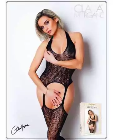 Black cutout lace bodystocking - Number 16 - Bodystocking Collection - CM99016