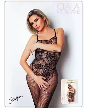 Floral patterned fishnet bodystocking - Number 13 - Bodystocking Collection - CM99013
