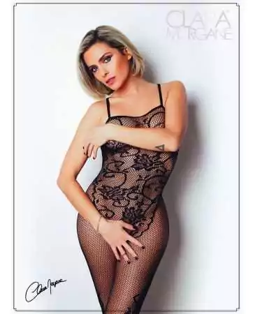 Floral patterned fishnet bodystocking - Number 13 - Bodystocking Collection - CM99013