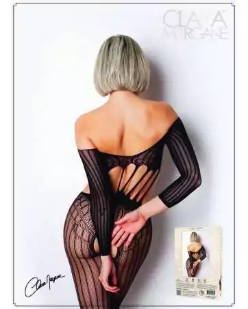 Long-sleeved open bust bodystocking - The Number 5 - Bodystocking Collection - CM99005