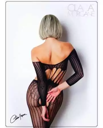 Long-sleeved open bust bodystocking - The Number 5 - Bodystocking Collection - CM99005