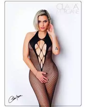 Black bodystocking with a stunning open back - Number 2 - Bodystocking Collection - CM99002
