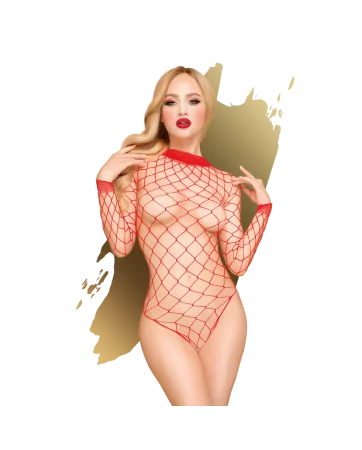Large red mesh body Scandalous red - PH0109RED