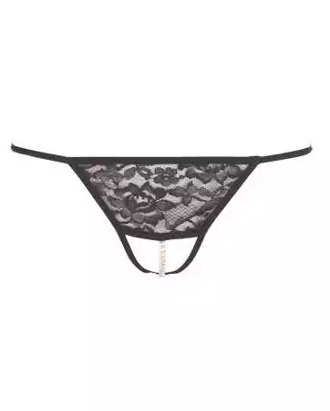 Lace open string with chain detail at the crotch - R2320096
