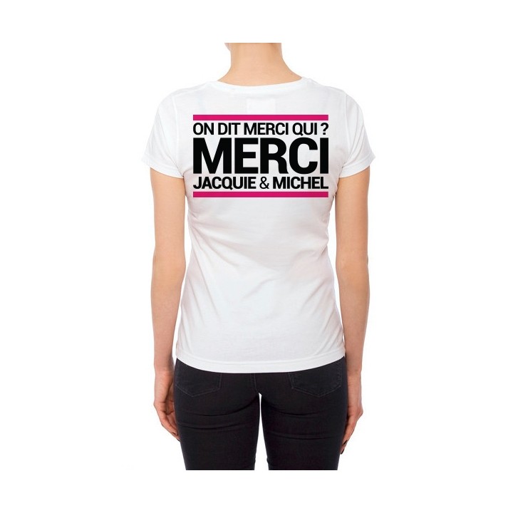 Tee-shirt J&M blanc - spécial femme - Oralove