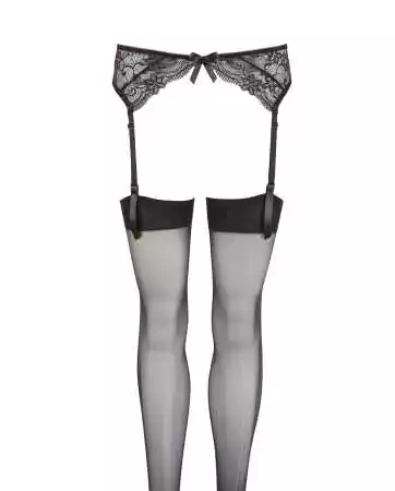 Lace garter belt and black stockings - R2340062