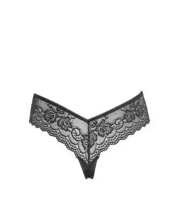 Floral lace string in black - R2322218