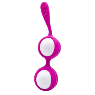 Boules de Geisha Fuchsia Silicone 1 dosette lubrifiant — Pocket Pleasure - Oralove