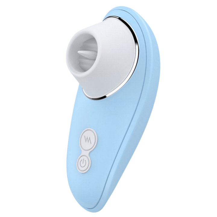 Stimulateur Clitoridien à Langue Bleu 1 dosette de lubrifiant — Pocket Pleasure - Oralove