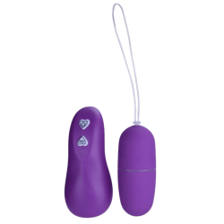 Œuf Vibrant Télécommandé 7 Vitesses Violet 1 dosette de lubrifiant — Pocket Pleasure