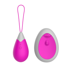 Œuf Vibrant Télécommandé 10 Modes Fuchsia 1 dosette de lubrifiant — Pocket Pleasure