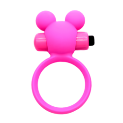 Anneau Vibrant Ourson Rose 1 dosette de lubrifiant — Pocket Pleasure