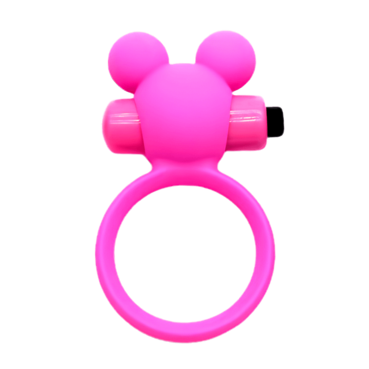 Anneau Vibrant Ourson Rose 1 dosette de lubrifiant — Pocket Pleasure - Oralove