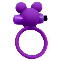 Anneau Vibrant Ourson Violet 1 dosette de lubrifiant — Pocket Pleasure