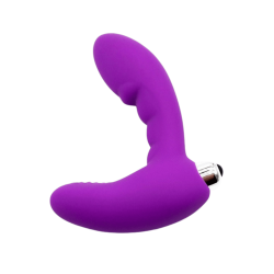 Vibromasseur anal violet stimulateur de prostate Pocket Pleasure 1 dosette lubrifiant