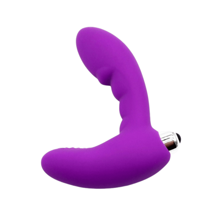 Vibromasseur anal violet stimulateur de prostate Pocket Pleasure 1 dosette lubrifiant - Oralove